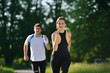 © .shock - Young couple jogging
