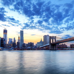 Fototapete - Hudson River et Manhattan, New York.