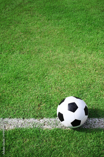 Naklejka na szybę soccer ball field.