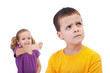 © Ilike - Bullying concept - girl mocking young boy