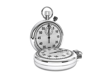 Poster - Silver modern Stopwatch