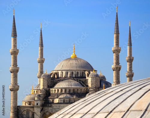 Fotoboard na płycie Niebieski meczet (sultanahmet camii).