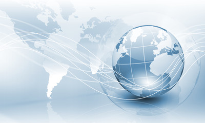 Poster - Image of light blue planet Earth