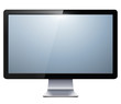 lcd tv monitor isolated
