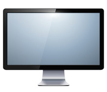 Lcd Tv Monitor Isolated