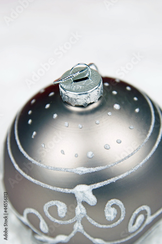 Boule De Noel Grise Buy This Stock Photo And Explore