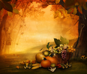 Sticker - Autumn design - Season fruit