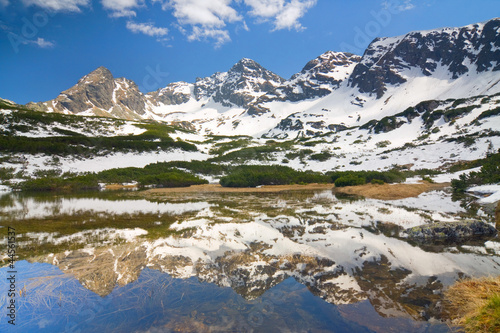 Board z aluminiowym obramowaniem Wysokie tatry, karb i kościelec