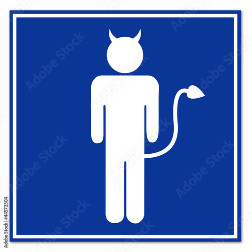 Naklejka samoprzylepna Sygnał demonów
