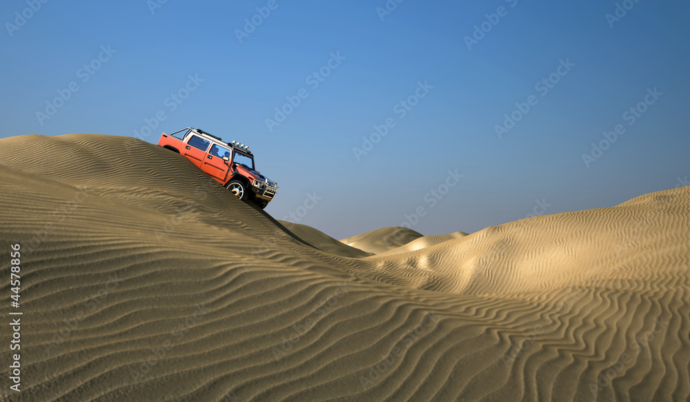 4x4-skrzyzowania-pustyni-3d-ilustracja
