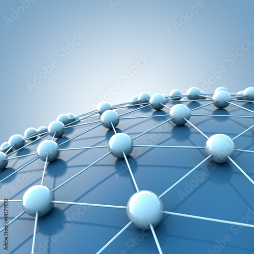 Naklejka dekoracyjna Netzwerk und Internet