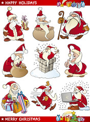 Wall Mural - Cartoon Set of Christmas Themes