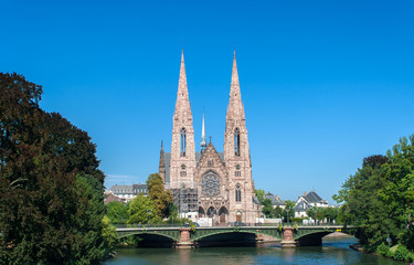 Sticker - Eglise Saint-Paul in Strasbourg, France