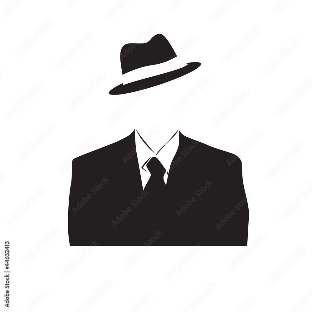 Logo Anonymous, invisible man # Vector