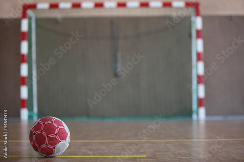 Foto-Fußmatte - ball in front of goal (von auremar)