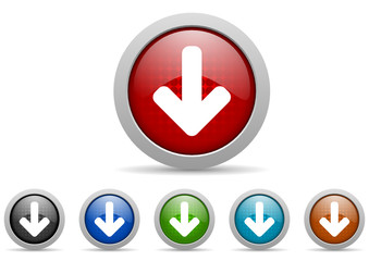 Poster - arrows vector icon set