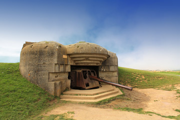 German bunker in Normandy from the Second World War