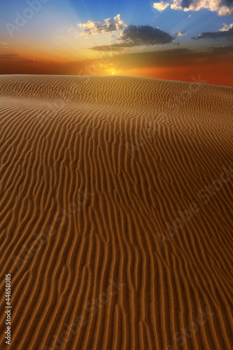 Foto-Kissen - Desert dunes sand in Maspalomas Gran Canaria (von lunamarina)