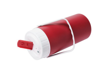 Wall Mural - Red Plastic Flask