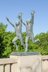 Wall Mural - statues in Frogner park