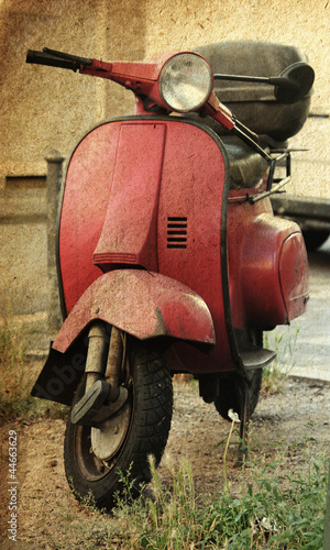 Obraz w ramie Vintage scooter