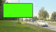 Blank Billboard Sign - Time Lapse