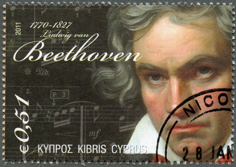 Wall Mural - CYPRUS - 2011 : shows Ludwig van Beethoven (1770-1827)