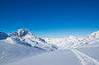 canvas print picture - Skitour im Hochgebirge