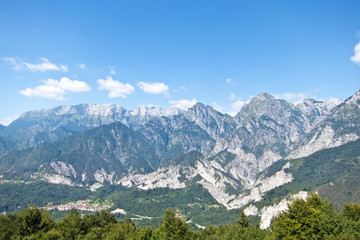 Poster - beautiful view of summer mountain landscape