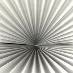Wall Mural - Radial abstract radial black white shaded shape background