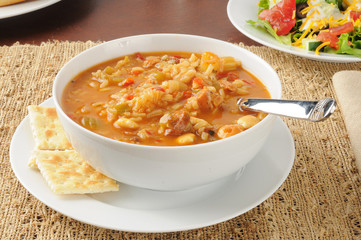 Wall Mural - Healthy chicken gumbo