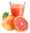 Grapefruit juice with ripe grapefruit