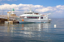 Main Ferry Of Sauzon In The Island - Belle Ile En Mer