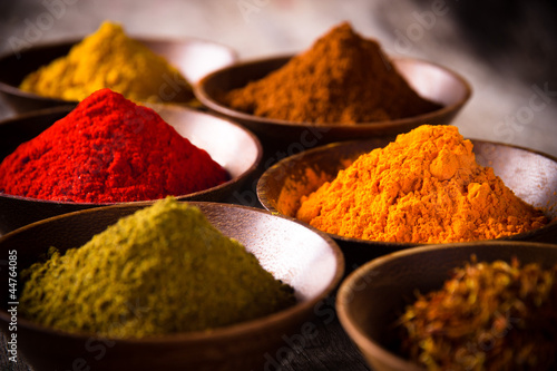 Assorted spices Canvas Print
