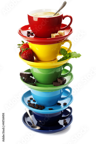 Fototapeta na wymiar Color cups
