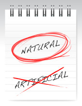 Chose Natural Over Artificial Illustration Design