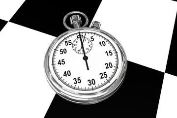 Poster - Silver modern Stopwatch