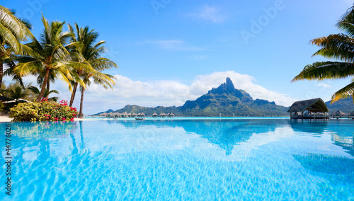 Naklejka nad blat kuchenny Bora Bora landscape