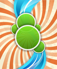 Sticker - Bright background with circles