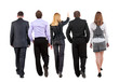 © ghoststone - back view of walking business team