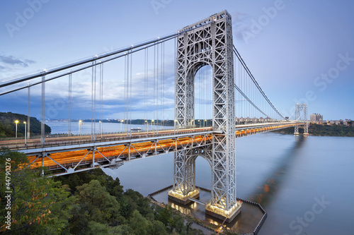 Obraz w ramie George Washington Bridge, New York.