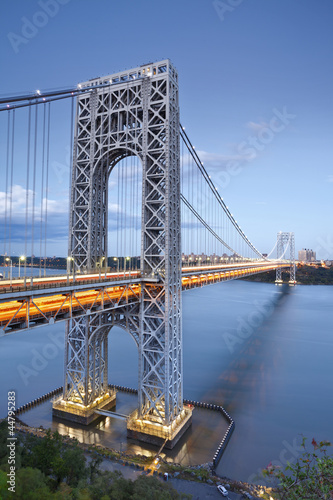 Naklejka - mata magnetyczna na lodówkę George Washington Bridge, New York.