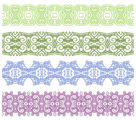 Aufkleber - Ornamental seamless pattern