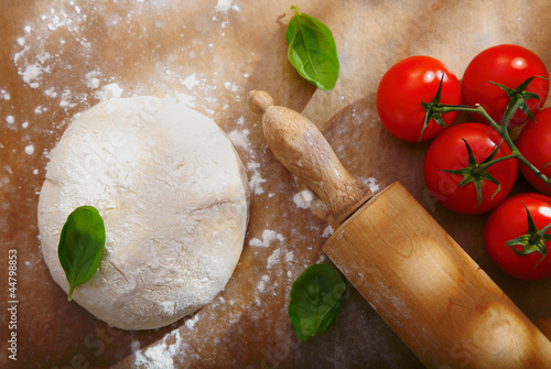 Tapeta ścienna Składniki domowej pizzy
