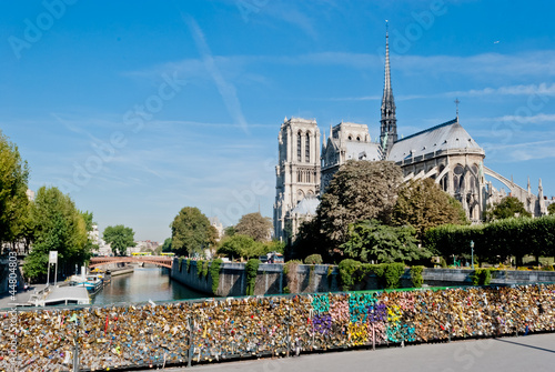 Tapeta ścienna Notre Dame, Paryż, widok z Pont de l'Archeveché