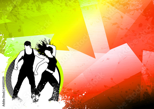 Board z aluminiowym obramowaniem Taniec fitness