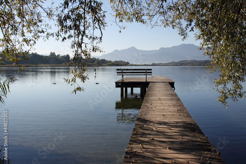 Board z aluminiowym obramowaniem Bootssteg am chiemsee