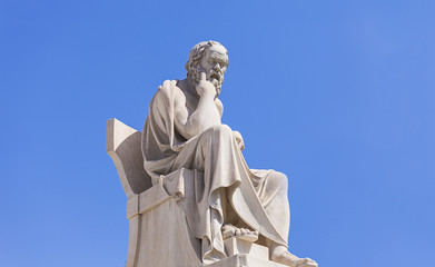 Fototapete - Socrates, Academy of Athens,Greece