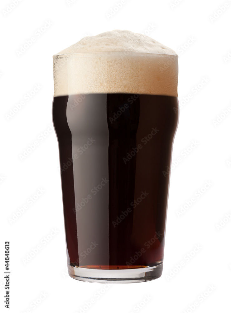 English Stout Isolated with clipping path - obrazy, fototapety, plakaty 
