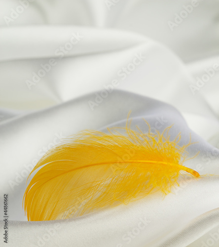 Naklejka na meble yellow feather